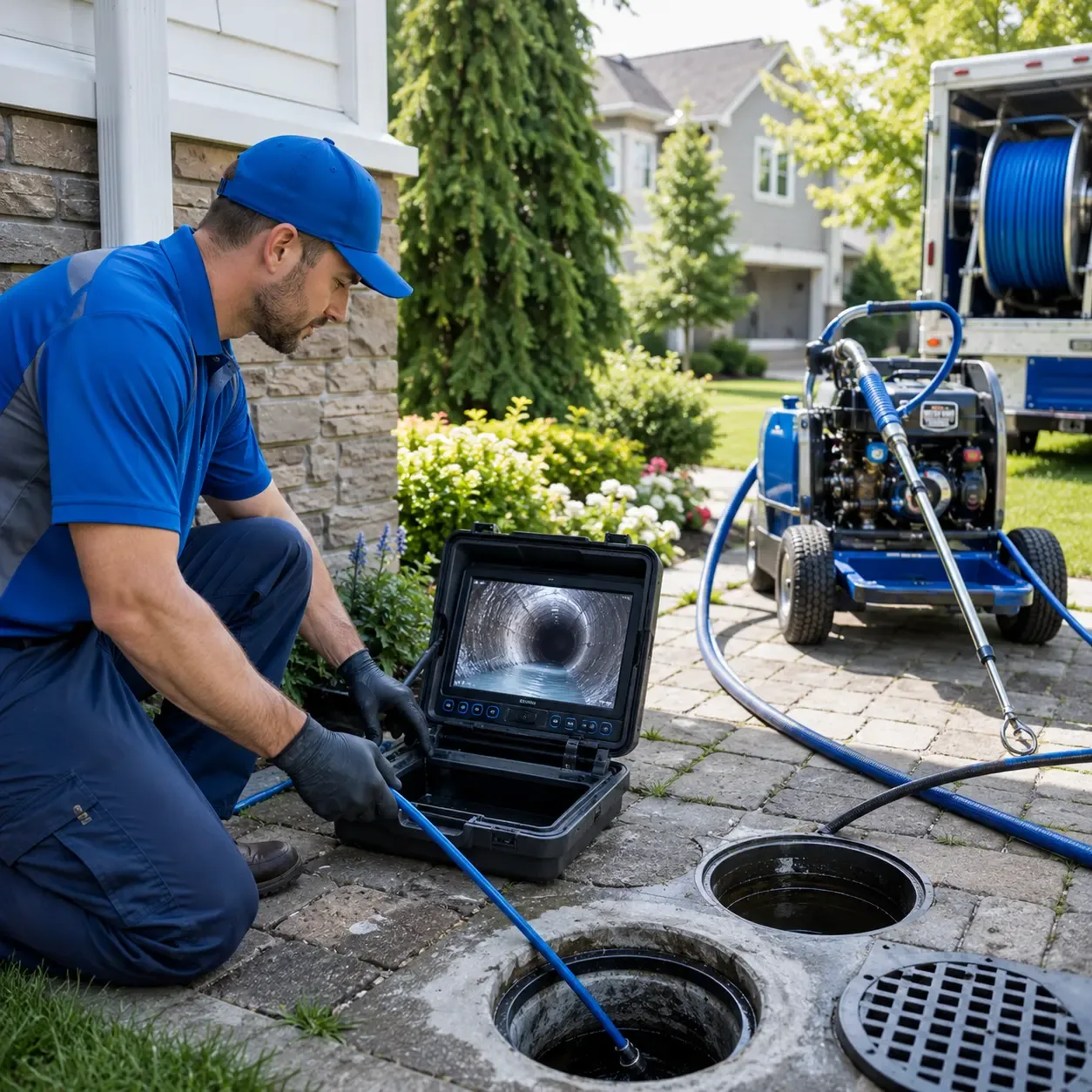 Outdoor drain cleaning professionals serving Dunellen, NJ